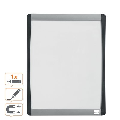 Whiteboard Nobo 28x21.5cm gewelfd