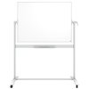 Tableau blanc pivotant Nobo mobile 90x120cm acier laqué Photo