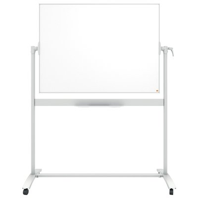 Tableau blanc pivotant Nobo mobile 90x120cm acier laqué