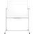 Tableau blanc pivotant Nobo mobile 90x120cm acier laqué