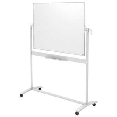 Tableau blanc pivotant Nobo mobile 90x120cm acier laqué