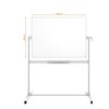 Tableau blanc pivotant Nobo mobile 90x120cm acier laqué Photo