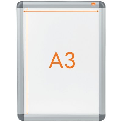 Porte-affiches clipsable Nobo Essence A3 aluminium