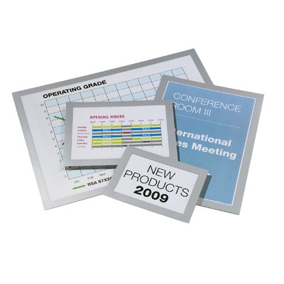 Duraframe Durable 487323 A3 zilvergrijs 2 stuks