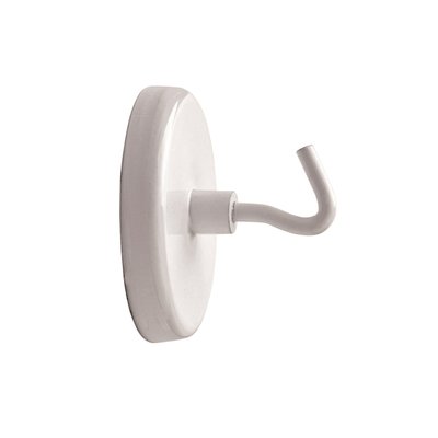 Aimant avec crochet MAUL 47mm 12kg blanc 5 pièces