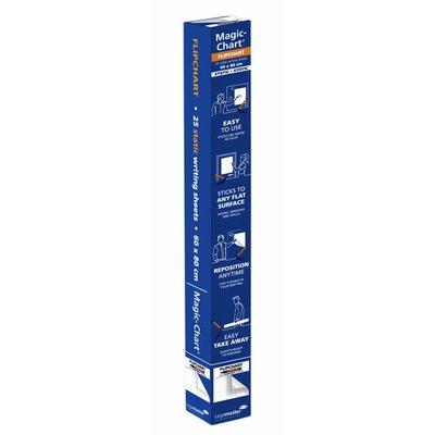 Magic-Chart Legamaster flipchart 600x800mm wit met ruit 25 vel