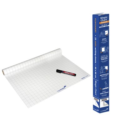 Magic-Chart Legamaster flipchart 600x800mm wit met ruit 25 vel