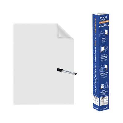Magic-Chart Legamaster Whiteboard 600x800mm transparant 25 vel