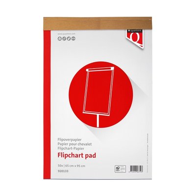 Flipoverpapier Quantore 65x95cm 50vel opgerold in verzenddoos