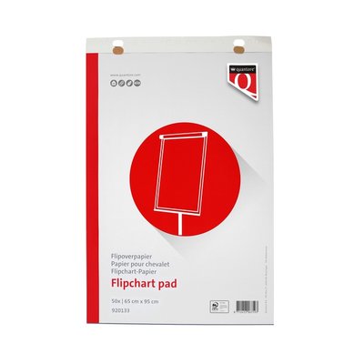 Flipoverpapier Quantore 65x95cm 50vel opgerold in verzenddoos
