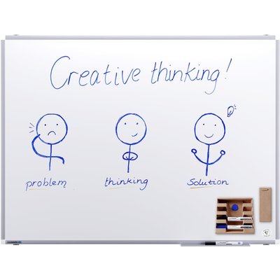 Whiteboard Legamaster Premium+ 90x120cm magnetisch emaille