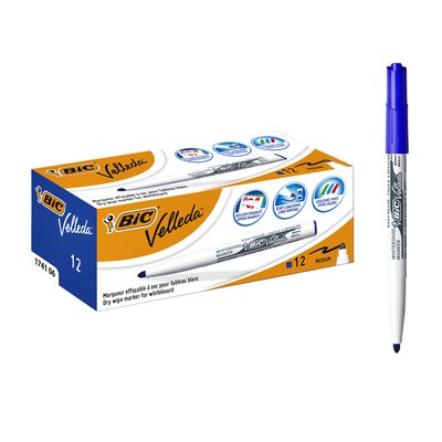 Whiteboardmarker Bic Velleda 1741 rond medium blauw