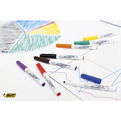 Marqueur tableau blanc BIC Velleda 1741 ogive Medium vert