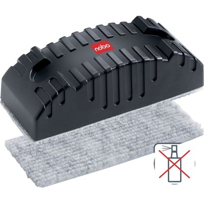 Recharge Nobo pour effaceur tableau blanc magnétique noir 10 pièces
