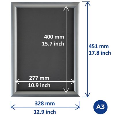 Cadre clipsable Europel A3 25mm