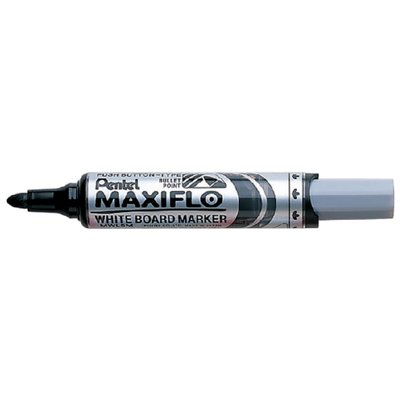 Whiteboardmarker Pentel MWL5M Maxiflo rond 3mm zwart