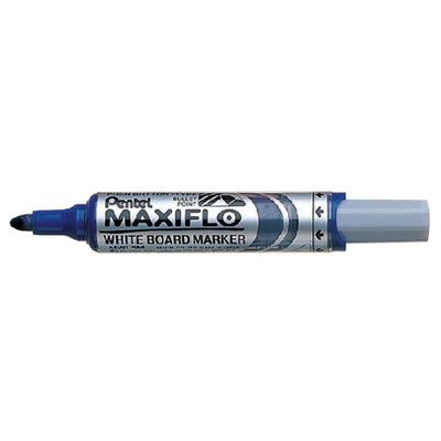 Whiteboardmarker Pentel MWL5M Maxiflo rond 3mm blauw