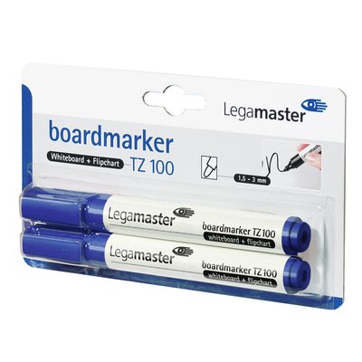 Marqueur tableau blanc Legamaster TZ100 ogive 1,5-3mm bleu 2 pièces
