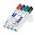Whiteboardmarker Staedtler Lumocolor 351 standaard assorti 4 stuks