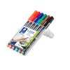Viltstift Staedtler Lumocolor 313 permanent S set à 6 stuks assorti foto