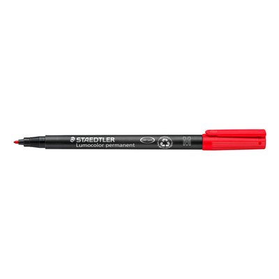 Viltstift Staedtler Lumocolor 317 permanent M rood