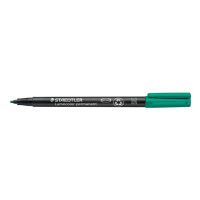 Viltstift Staedtler Lumocolor 317 permanent M groen