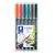 Feutre Staedtler Lumocolor 317 permanent Medium 6 pièces assorti
