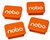 Magneet Nobo 22mm oranje 4 stuks