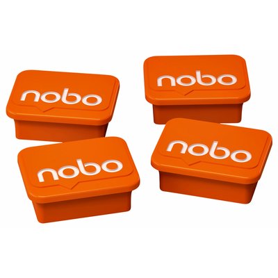 Aimant Nobo 22m orange 4 pièces
