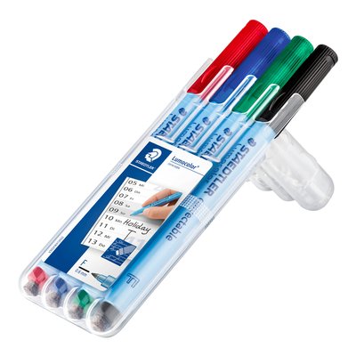 Feutre Staedtler Lumocolor 305 Correctable non permanent Fin 4 pièces