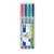 Viltstift Staedtler Lumocolor 311 non permanent S set à 4 assorti
