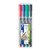 Feutre Staedtler Lumocolor 313 permanent S 4 pièces assorti