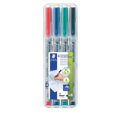 Feutre Staedtler Lumocolor 315 non permanent M 4 pièces assorti