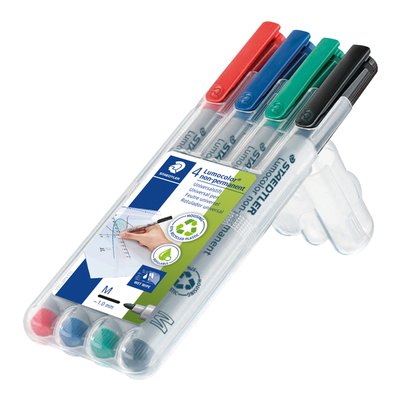 Feutre Staedtler Lumocolor 315 non permanent M 4 pièces assorti