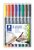 Viltstift Staedtler Lumocolor 317 permanent M set à 8 stuks