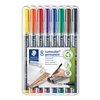 Feutre Staedtler Lumocolor 318 permanent Fin 8 pièces assorti Photo