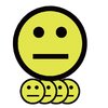 Aimant Smiley 75mm émotion neutre jaune 5 pièces Photo