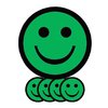 Aimant Smiley 25mm émotion content vert 5 pièces Photo