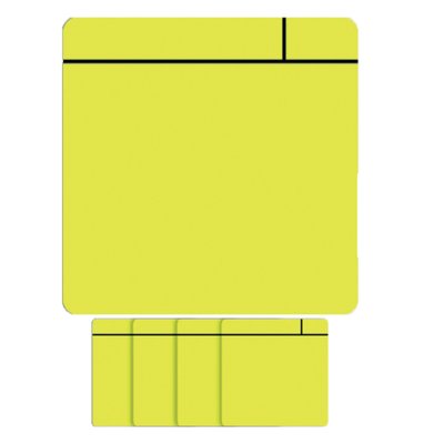 Aimant Scrum 75mmx75mm jaune 5 pièces
