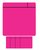 Magneet scrum 75x75mm roze 5 stuks