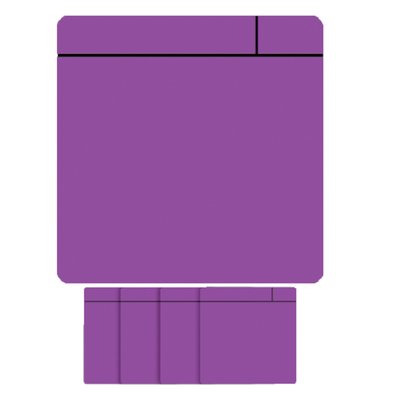 Aimant Scrum 75mmx75mm violet 5 pièces