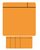 Magneet scrum 75x75mm oranje 5 stuks