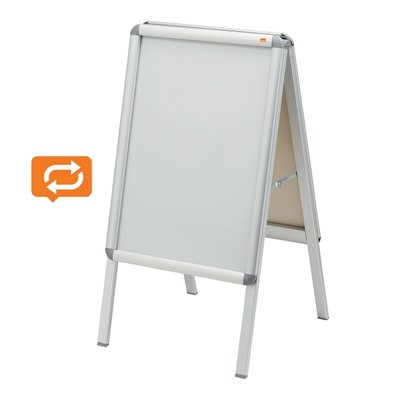 Chevalet de trottoir Nobo A2 47,5x89cm avec cadre clipsable