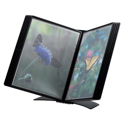 Support de bureau Djois Flex-O-Frame Premium A4 10 pochettes noir