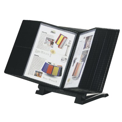 Support InfoManager Djois Flex-O-Frame basic 10 pochettes anthracite/noir