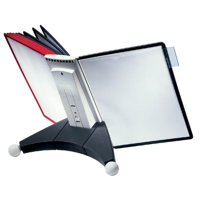 Bureaustandaard Durable 5632 Sherpa met 10-tassen rood/zwart