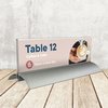 Porte-nom de table Europel 61x210mm acryl et aluminium Photo