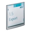 Plaque de porte Durable Click Sign 149x148,5mm graphite Photo