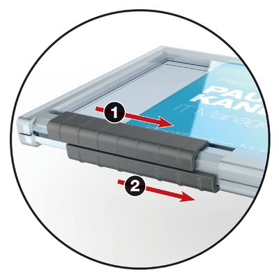Porte-badge Durable 8921 Pushbox Duo 10 pièces