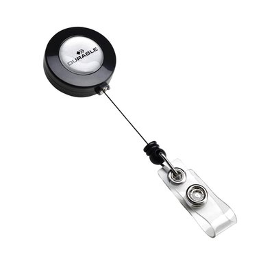 Enrouleur Durable 8152 avec bouton-pression 800mm anthracite